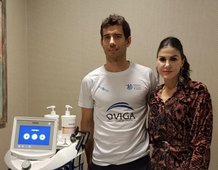Borja Golán se pone a punto en la Clínica Yolanda Albelda